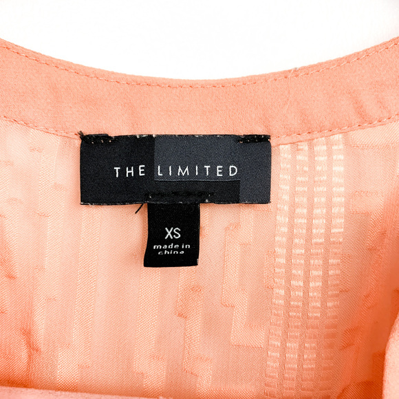 🌼2/$22🌼 The Limited Long Sleeve Sheer Peach Blouse - Picture 7 of 7